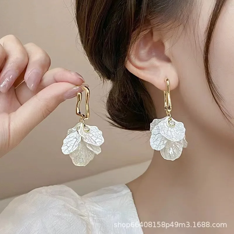 Anti silver needle flower shell long tassel earrings with light luxury and fashionable design, high-end earrings for women
Anti silver needle flower shell long tassel earrings with light luxury and fashionable design, high-end earrings for women