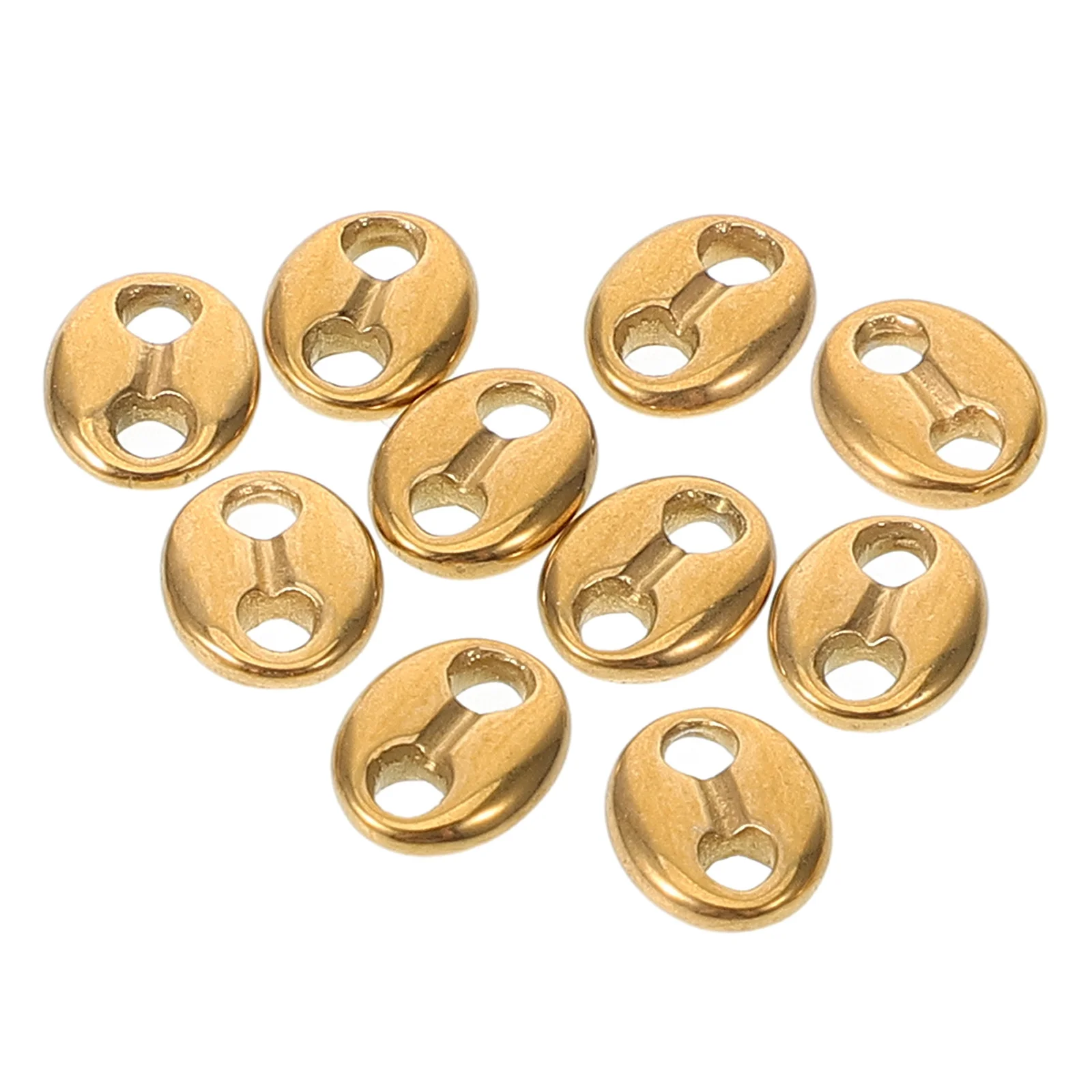10Pcs Stainless Steel Double Oval Connector Beads DIY Jewelry Spacer Charms for Necklace Bracelet Crafting Handmade Accessories
10Pcs Stainless Steel Double Oval Connector Beads DIY Jewelry Spacer Charms for Necklace Bracelet Crafting Handmade Accessories