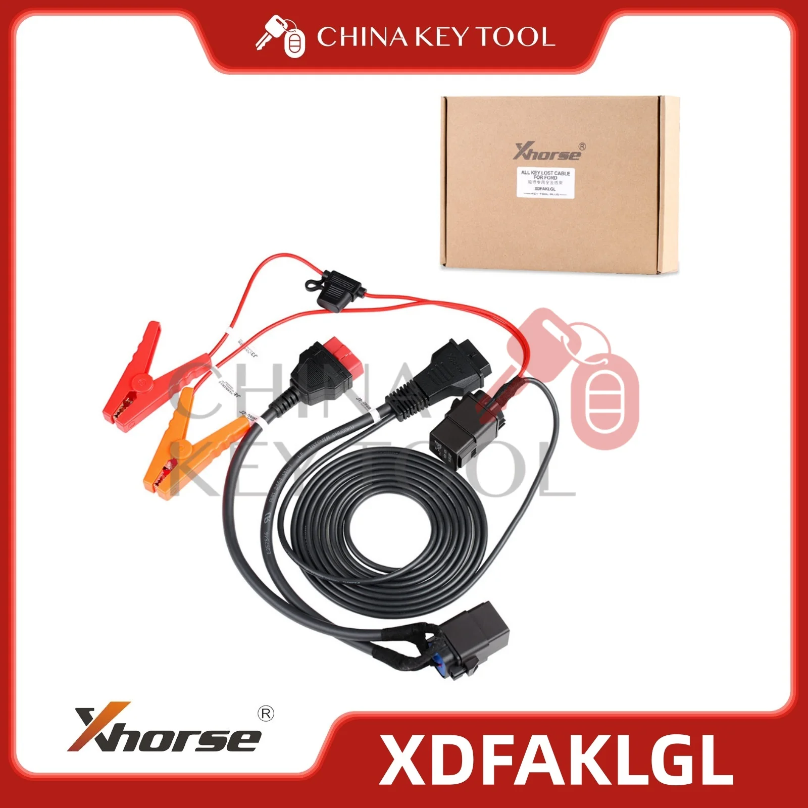 XDFAKLGL All Key Lost Programming Cable Compatible with VVDI Key Tool Plus & Key Tool Max Pro for Ford Smart Key 2016–2021