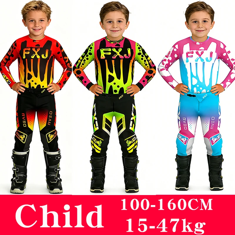 motocross child clothing Motorcycle jersey and pants kids clothing boy girl Youth mx gear set Customized Number Name racing suit
motocross child clothing Motorcycle jersey and pants kids clothing boy girl Youth mx gear set Customized Number Name racing suit