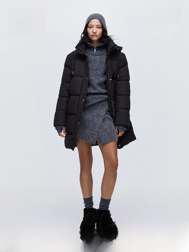 H&M Women's Cotton Jacket Warm Winter Outdoor Fashion Hooded Long Knee-Length Coat Polyester Fiber 100% Winter 2025
H&M Women's Cotton Jacket Warm Winter Outdoor Fashion Hooded Long Knee-Length Coat Polyester Fiber 100% Winter 2025
