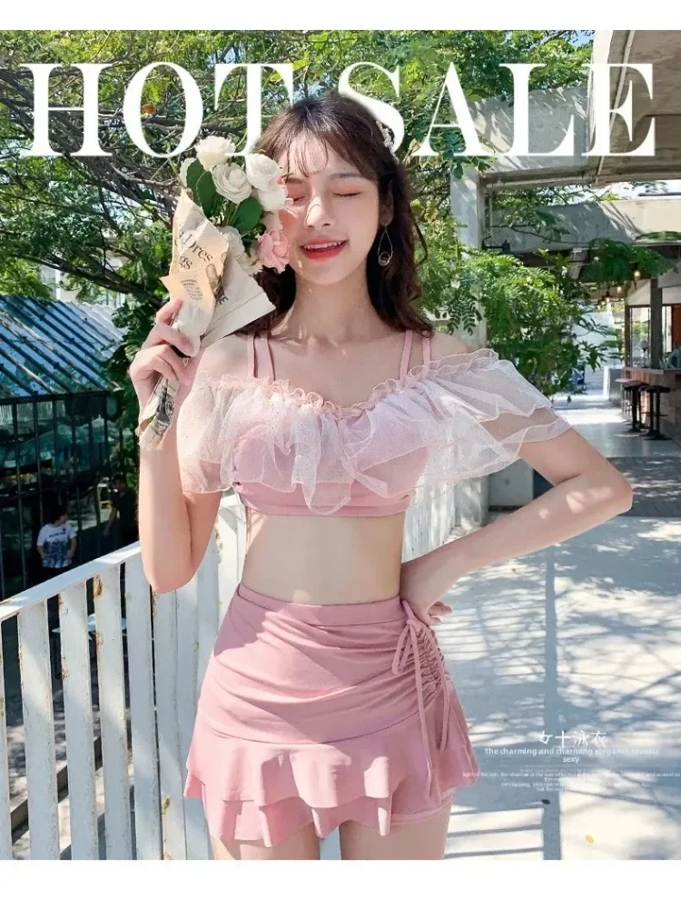 Women Sexy Swimwear Slimming Skirt Bikini Sweet Sleeveless Summer Spa Vacation New Korea Split Beach Girls Swimsuit Bathing Suit
Women Sexy Swimwear Slimming Skirt Bikini Sweet Sleeveless Summer Spa Vacation New Korea Split Beach Girls Swimsuit Bathing Suit