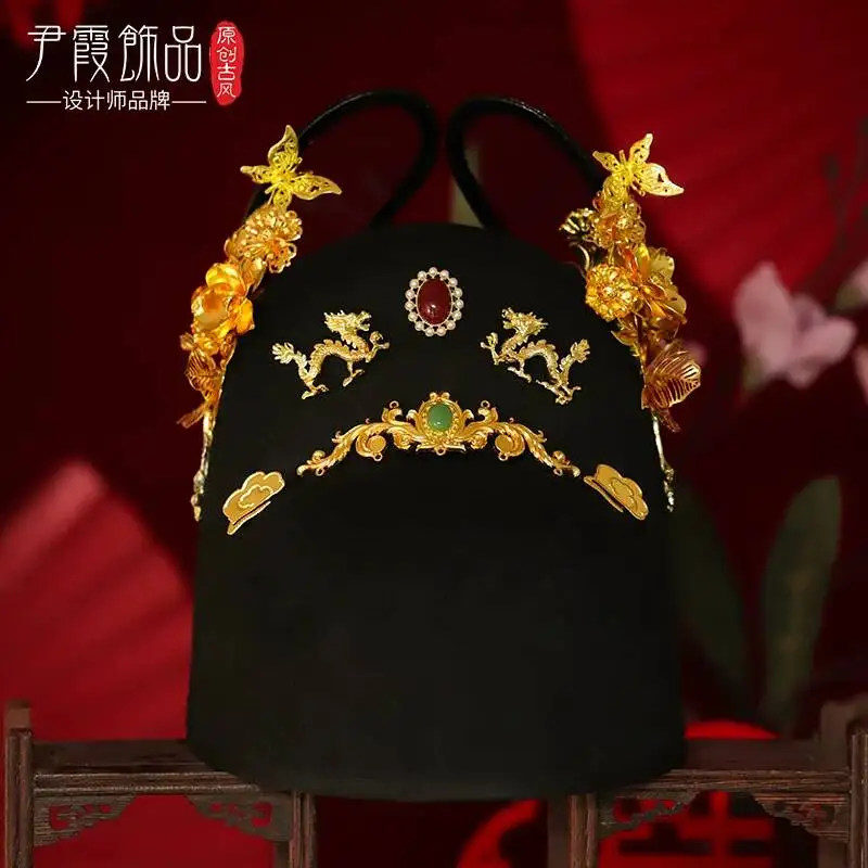 Ming Dynasty-style Hat For Men, Hanfu Groom's Hat, Traditional Chinese Costume Photography Accessory, Chinese-style Wedding
Ming Dynasty-style Hat For Men, Hanfu Groom's Hat, Traditional Chinese Costume Photography Accessory, Chinese-style Wedding