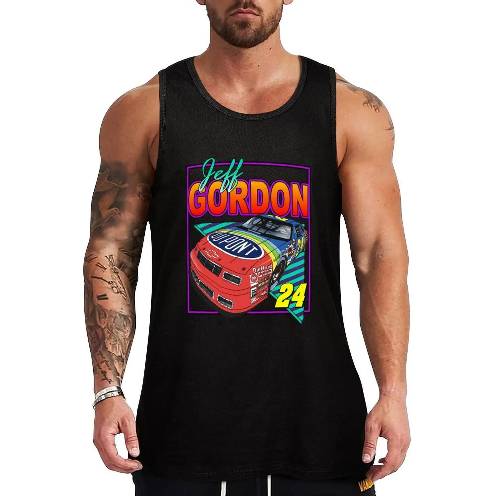 Jeff Gordon Retro Nascar Design Tank Top fitness summer Men's tops clothes for men summer Men's sleeveless
Jeff Gordon Retro Nascar Design Tank Top fitness summer Men's tops clothes for men summer Men's sleeveless