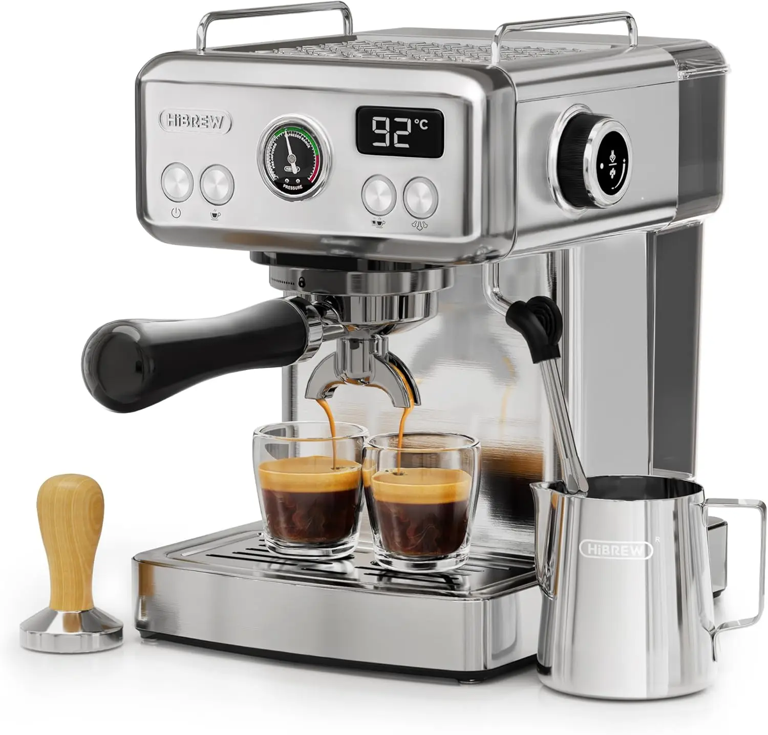 Programmable Espresso Machine, , Brushed Stainless Steel, Adjustable Temperature and Cup Volume, .
Programmable Espresso Machine, , Brushed Stainless Steel, Adjustable Temperature and Cup Volume, .