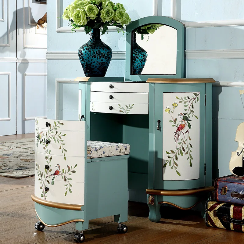 Nordic Design Vanity Table Senior Classic Style Bedroom Makeup Vanity Table Storage Modern tocador de maquillaje Home Furniture
Nordic Design Vanity Table Senior Classic Style Bedroom Makeup Vanity Table Storage Modern tocador de maquillaje Home Furniture