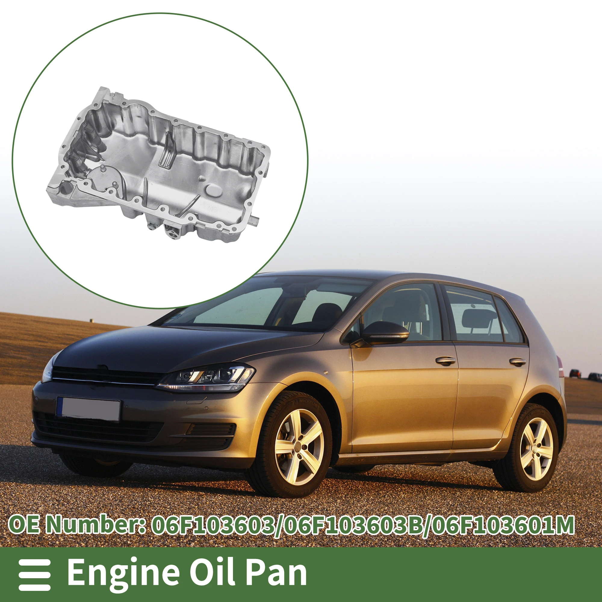 UXCELL No.06F103603 Engine Oil Pan Sump Transmission Oil Pan for Volkswagen Polo 2014-2017 Aluminum Replacement Part Oil Pan
UXCELL No.06F103603 Engine Oil Pan Sump Transmission Oil Pan for Volkswagen Polo 2014-2017 Aluminum Replacement Part Oil Pan