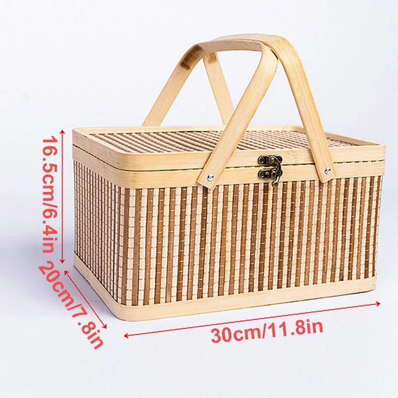 Bamboo Woven Packaging Dragon Boat Festival zongzi Gift Bamboo Box Mid-Autumn moon cake Fruit Storage Portable Bamboo Basket
Bamboo Woven Packaging Dragon Boat Festival zongzi Gift Bamboo Box Mid-Autumn moon cake Fruit Storage Portable Bamboo Basket