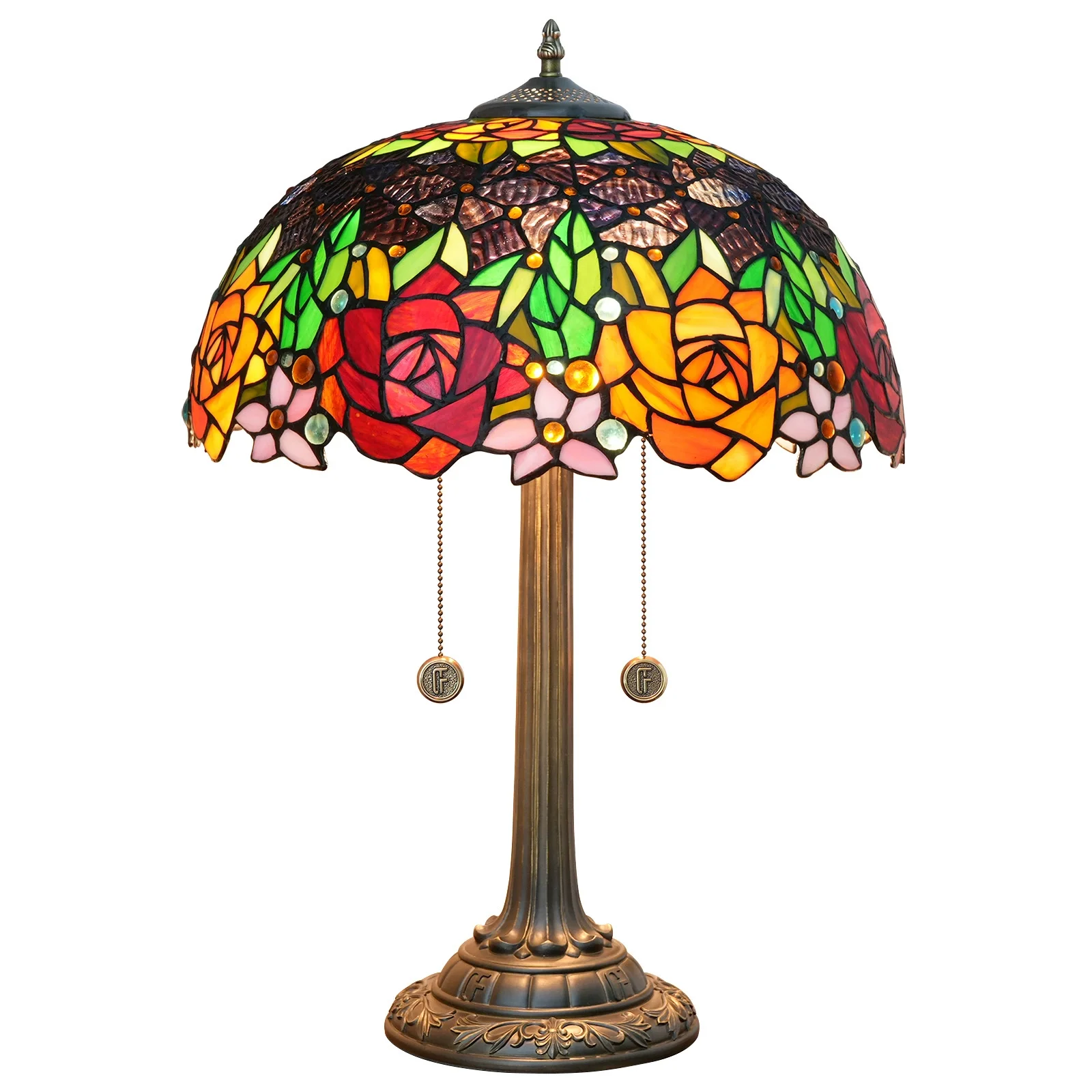 16 Inch Tiffany Lamp Stained Glass Home Decor Bedroom Bedside Black Rose Luxury Table Lamp Desk Reading Light Decor Living Room
16 Inch Tiffany Lamp Stained Glass Home Decor Bedroom Bedside Black Rose Luxury Table Lamp Desk Reading Light Decor Living Room