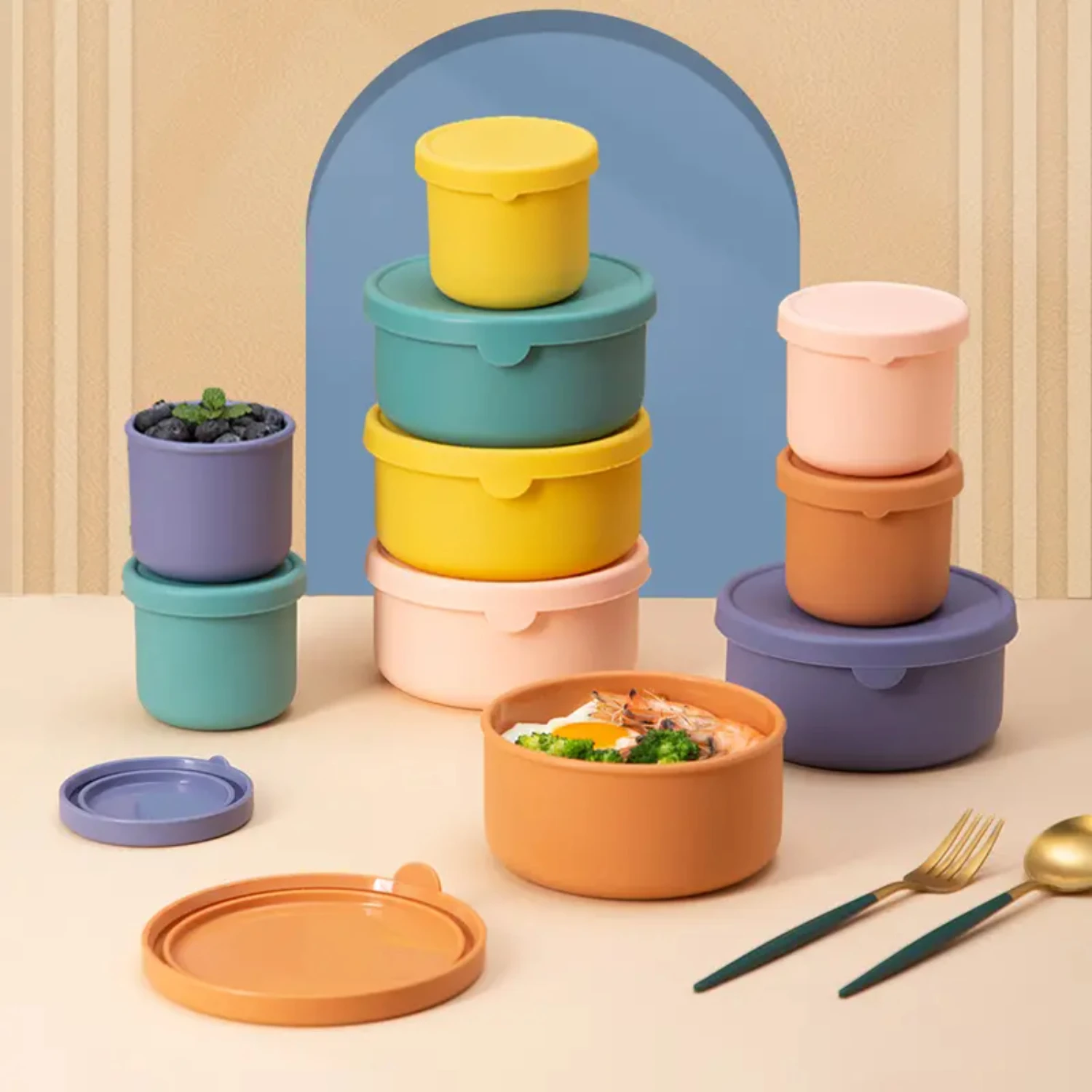 Silicone Kids Bento Box, Lunch Box Kids,Ideal Leak Proof Kids Lunch Box, Bento Lunch Box For Kids, No BPAs And No Chemical Dyes,
Silicone Kids Bento Box, Lunch Box Kids,Ideal Leak Proof Kids Lunch Box, Bento Lunch Box For Kids, No BPAs And No Chemical Dyes,