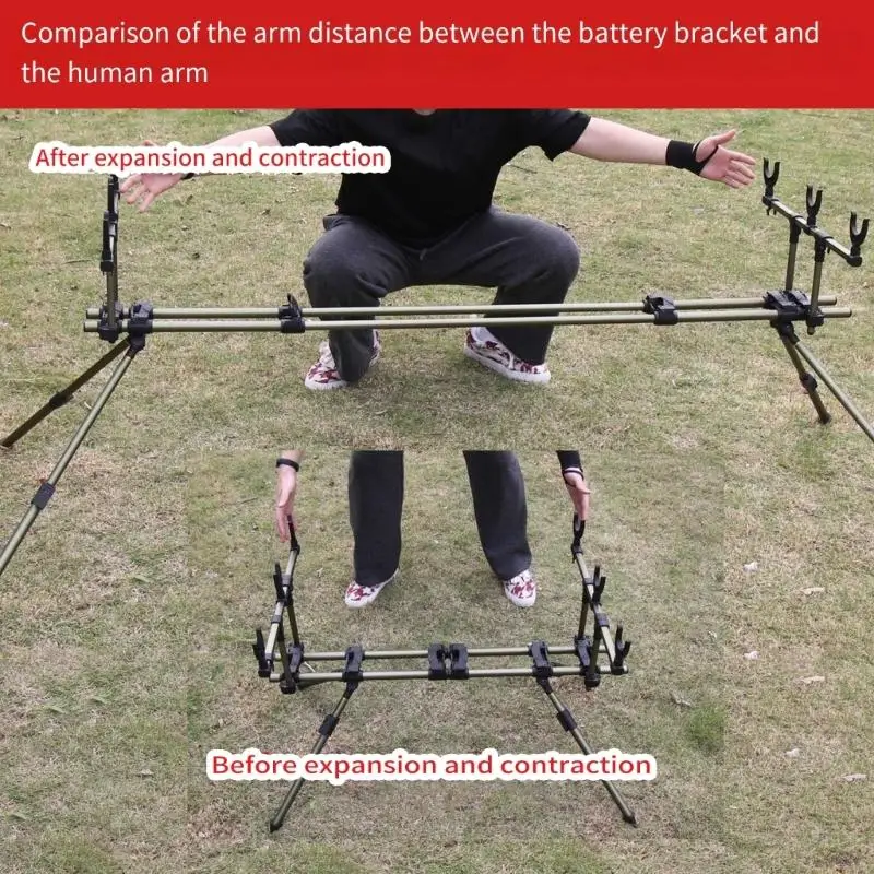 3 in 1 Fishing Rod Stand Holder with Carrying Bag Outdoor Fishing Equipment Retractable Rod Rest Holder Detachable 69HD
3 in 1 Fishing Rod Stand Holder with Carrying Bag Outdoor Fishing Equipment Retractable Rod Rest Holder Detachable 69HD