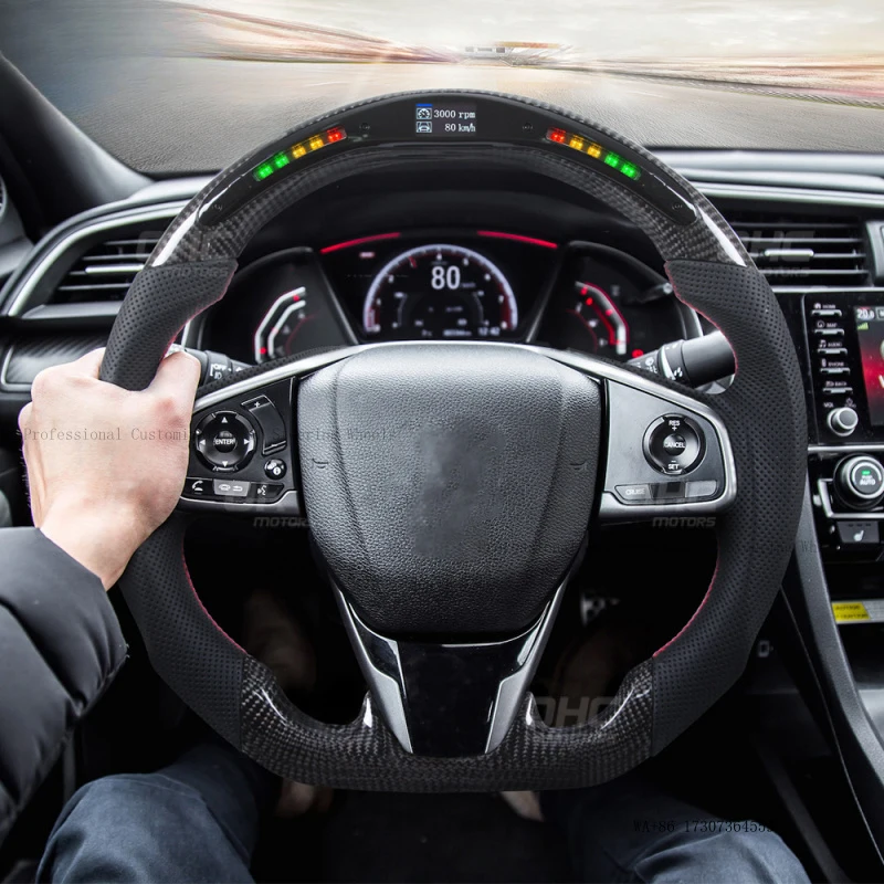 the US version of the 10th generation for Honda Civic carbon fiber steering wheel modification
the US version of the 10th generation for Honda Civic carbon fiber steering wheel modification