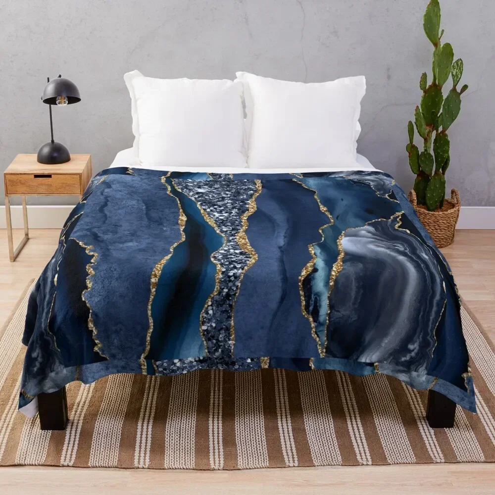 Abstract Blue and Gold Glitter Modern Geode Agate Design Throw Blanket bed plaid Plaid on the sofa Fashion Sofas Blankets
Abstract Blue and Gold Glitter Modern Geode Agate Design Throw Blanket bed plaid Plaid on the sofa Fashion Sofas Blankets