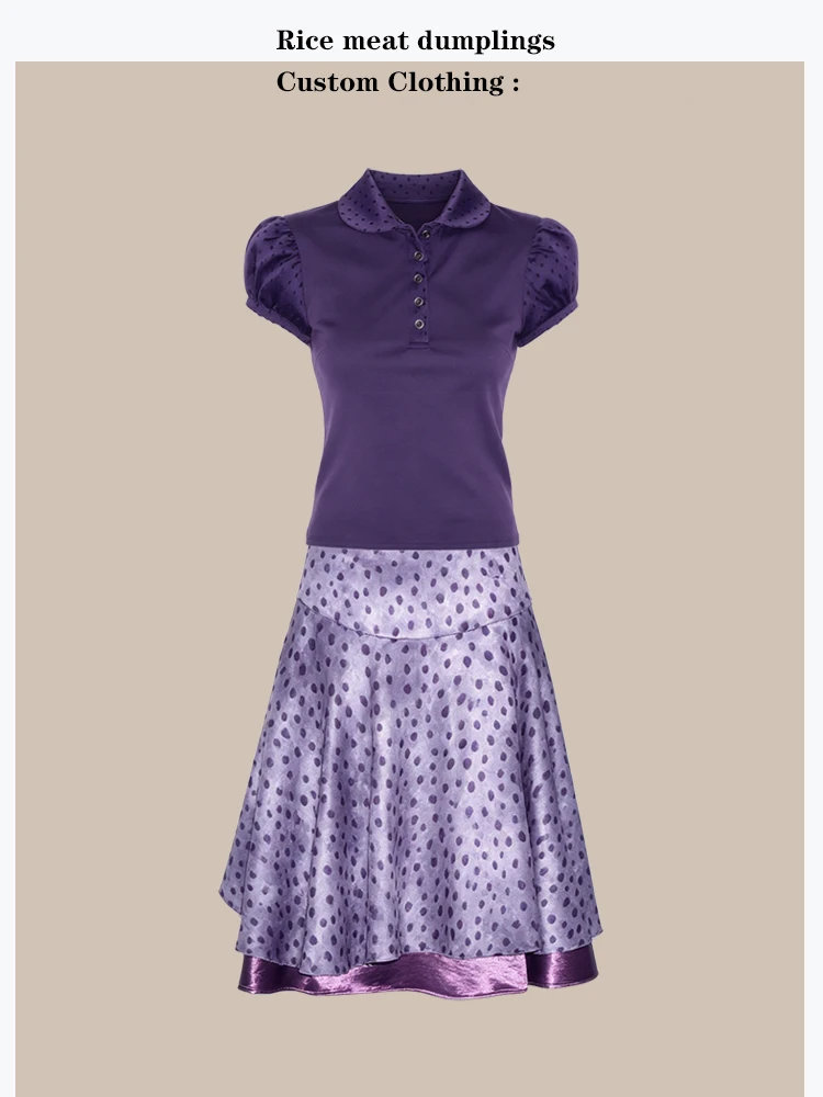 Korean Style Unique Beautiful Polka Dot Patchwork Doll Collar T-Shirt Shirt Vintage Satin Half Skirt Fashion Set Women
Korean Style Unique Beautiful Polka Dot Patchwork Doll Collar T-Shirt Shirt Vintage Satin Half Skirt Fashion Set Women