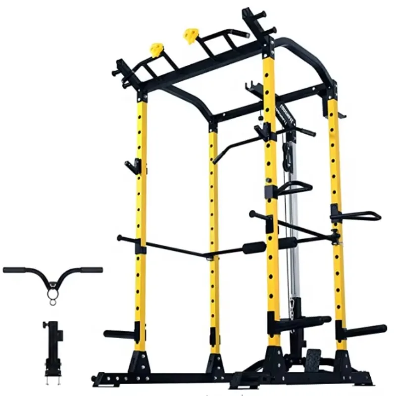 Squat Rack Power Cage1000 Lbs Weight Cage with LAT Pull-Down Pulley System 1
Squat Rack Power Cage1000 Lbs Weight Cage with LAT Pull-Down Pulley System 1