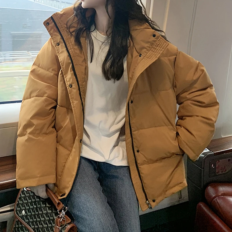 Harajuku Style Women Loose Parkas Winter Thicken Hooded Cotton Padded Coat Snow Wear Warm Windbreaker Oversized Casual New
Harajuku Style Women Loose Parkas Winter Thicken Hooded Cotton Padded Coat Snow Wear Warm Windbreaker Oversized Casual New