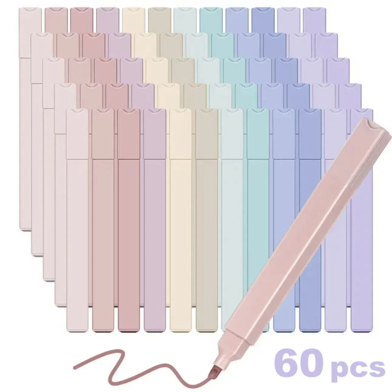 12/60pcs Aesthetic Highlighter Set - Chisel Tip Markers, No Bleed for Bullet Journals, Planners & Scrapbooking
12/60pcs Aesthetic Highlighter Set - Chisel Tip Markers, No Bleed for Bullet Journals, Planners & Scrapbooking