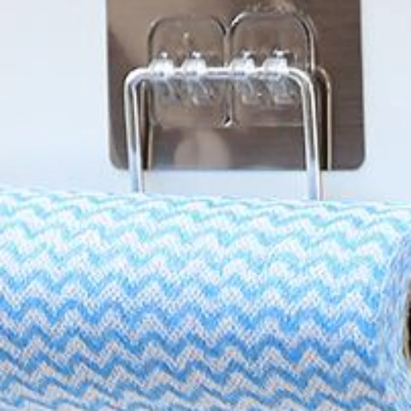 The Kitchen Wall Hanging Paper Towel Rack,Plastic Wrap , Perforation-Free Dish Cloth Stainless Steel Organizer Hooks
The Kitchen Wall Hanging Paper Towel Rack,Plastic Wrap , Perforation-Free Dish Cloth Stainless Steel Organizer Hooks