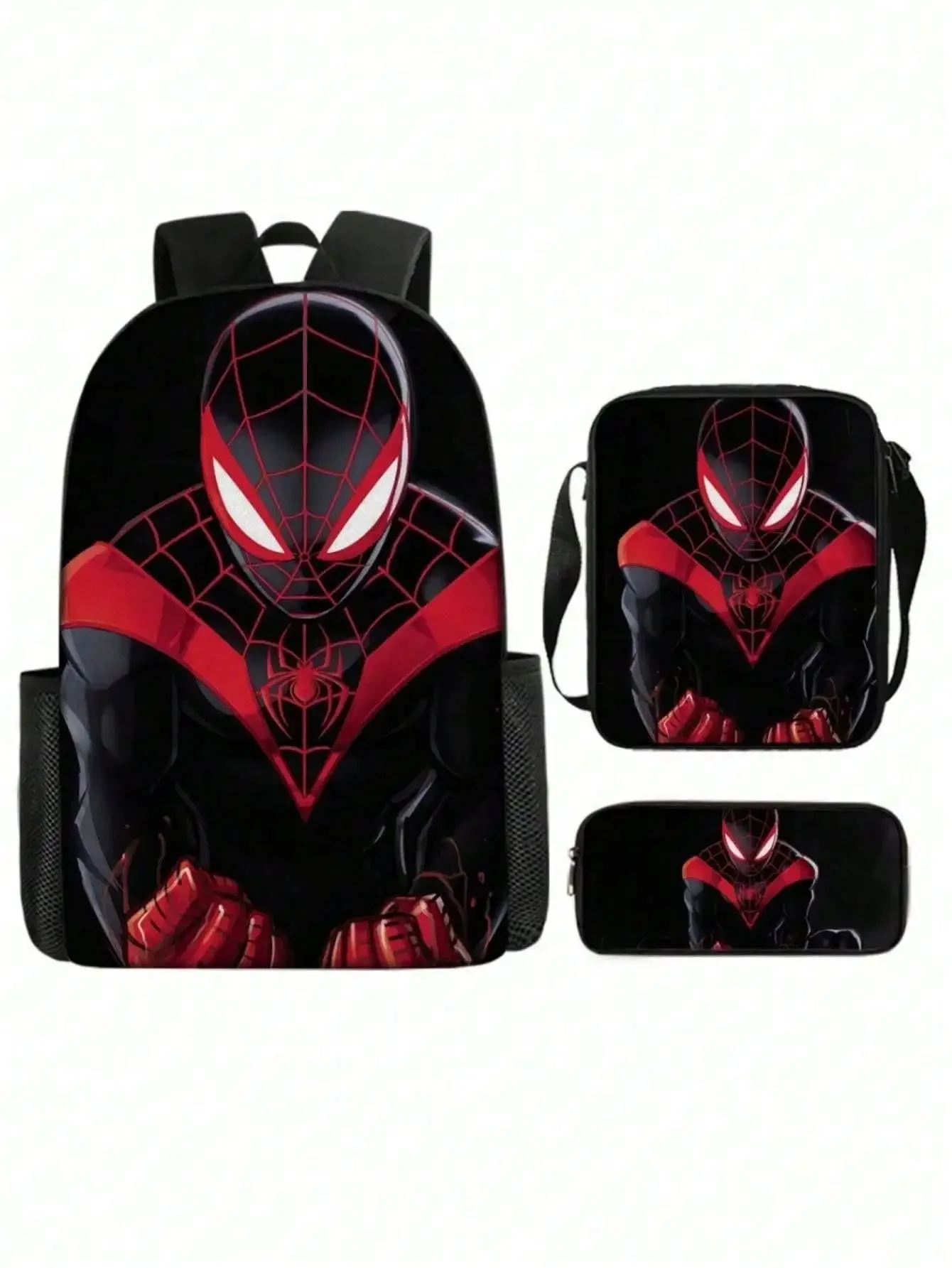 MINISO Disney Spider-Man Printed Backpack, Schoolbag + Pencil Bag + Crossbody Bag Three-piece Set, Large Capacity Student Backpa
MINISO Disney Spider-Man Printed Backpack, Schoolbag + Pencil Bag + Crossbody Bag Three-piece Set, Large Capacity Student Backpa