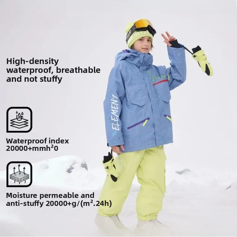 Genuine Children's Ski Suit Set, Warm Waterproof Single and Double Board Outdoor Sports Equipment Jacket
Genuine Children's Ski Suit Set, Warm Waterproof Single and Double Board Outdoor Sports Equipment Jacket