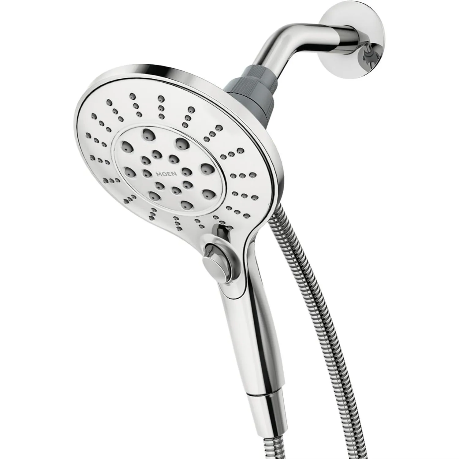 Handheld Shower Head with Magnetic Docking, 6 Spray Settings, Chrome Finish, 60-Inch Hose
Handheld Shower Head with Magnetic Docking, 6 Spray Settings, Chrome Finish, 60-Inch Hose