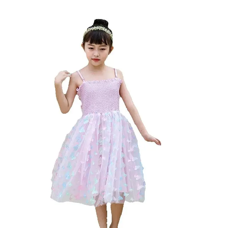 2025 Summer New Girls 3D Butterfly Wings Sling Mesh Dress Kids Puffy Dress Sleeveless Sweet Pink Princess Dress With Led Light
2025 Summer New Girls 3D Butterfly Wings Sling Mesh Dress Kids Puffy Dress Sleeveless Sweet Pink Princess Dress With Led Light