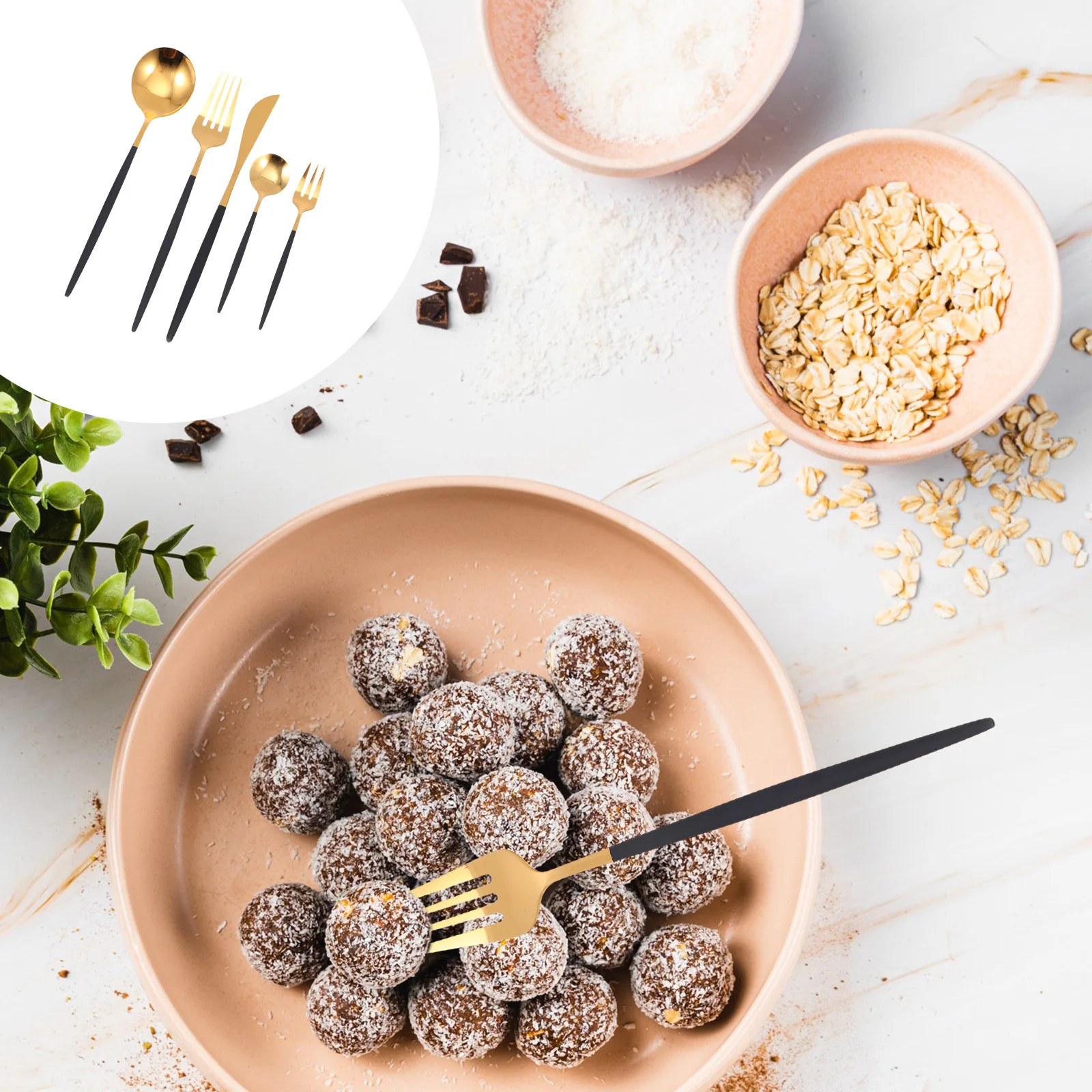 5pcs Stainless Steel Cutlery Set 5-Piece Spoon Fork Knives Kit For Home Restaurant Hotel Kitchen Tableware Supplies Dinnerware
5pcs Stainless Steel Cutlery Set 5-Piece Spoon Fork Knives Kit For Home Restaurant Hotel Kitchen Tableware Supplies Dinnerware