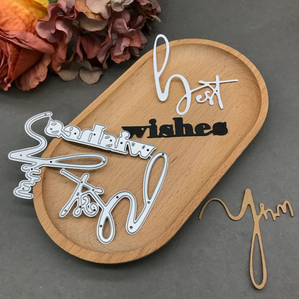 1pcs metal cutting dies cut die mold best wishes words decoration Scrapbook paper craft blade punch stencils dies
1pcs metal cutting dies cut die mold best wishes words decoration Scrapbook paper craft blade punch stencils dies