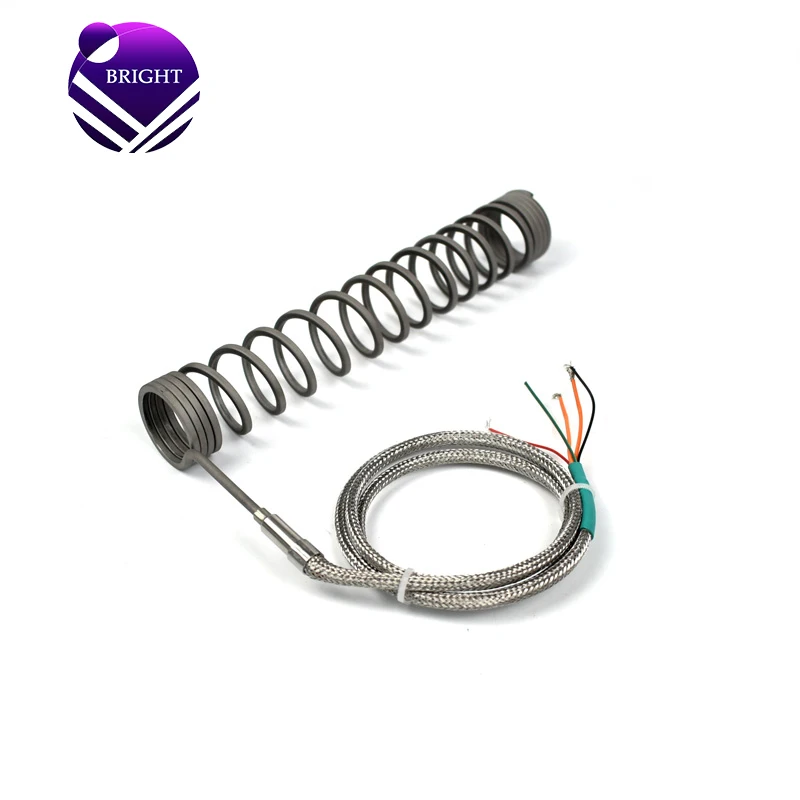 BRIGHT Hot Sale 240VAC 1100Watts Spring Coil Heater Heating Element for Hot Runner System
BRIGHT Hot Sale 240VAC 1100Watts Spring Coil Heater Heating Element for Hot Runner System