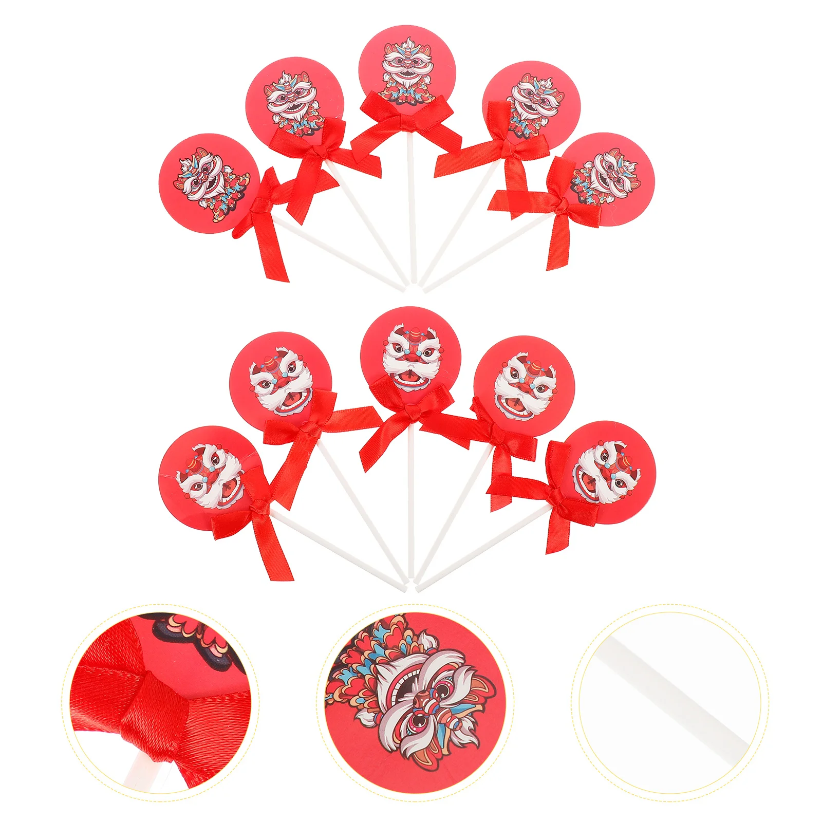 50 Pcs Fruit Cake Lion Dance Insert Creative Toppers Baking DIY Adorn Delicate Dessert Decor Paper
50 Pcs Fruit Cake Lion Dance Insert Creative Toppers Baking DIY Adorn Delicate Dessert Decor Paper