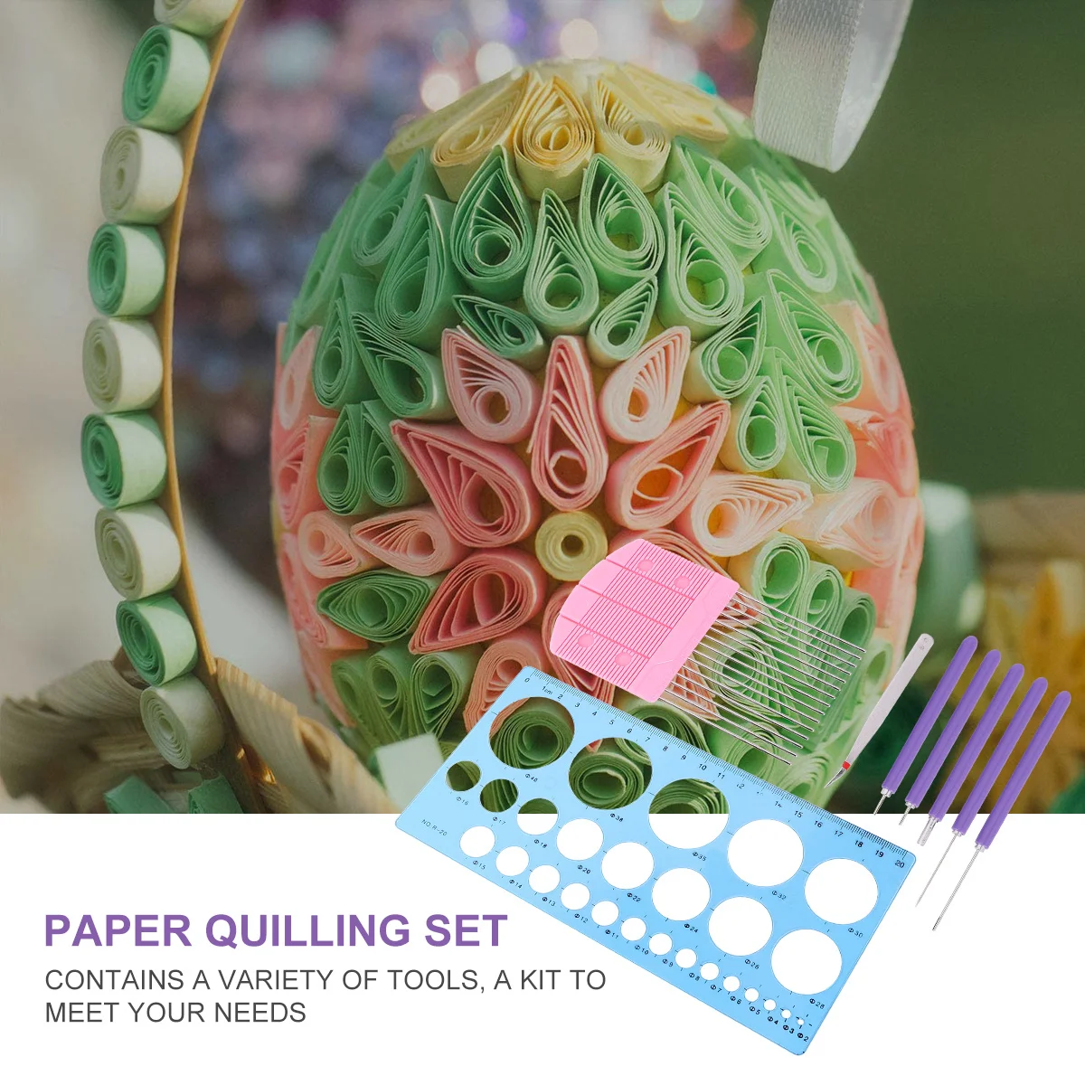 8Pcs DIY Quilling Kit Includes Pen Ruler Comb Tweezers for Paper Craft Art Projects Quilling Tools Set Paper Rolling Pen
8Pcs DIY Quilling Kit Includes Pen Ruler Comb Tweezers for Paper Craft Art Projects Quilling Tools Set Paper Rolling Pen