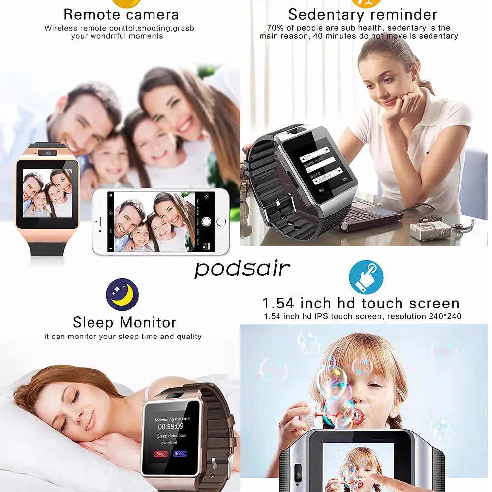 1,56-дюймовый HD DZ09 Смарт-часы Фитнес-трекер Цветной экран Bluetooth Смарт-часы Сверхдлительный срок службы батареи Монитор сна Часы для мужчин
1,56-дюймовый HD DZ09 Смарт-часы Фитнес-трекер Цветной экран Bluetooth Смарт-часы Сверхдлительный срок службы батареи Монитор сна Часы для мужчин