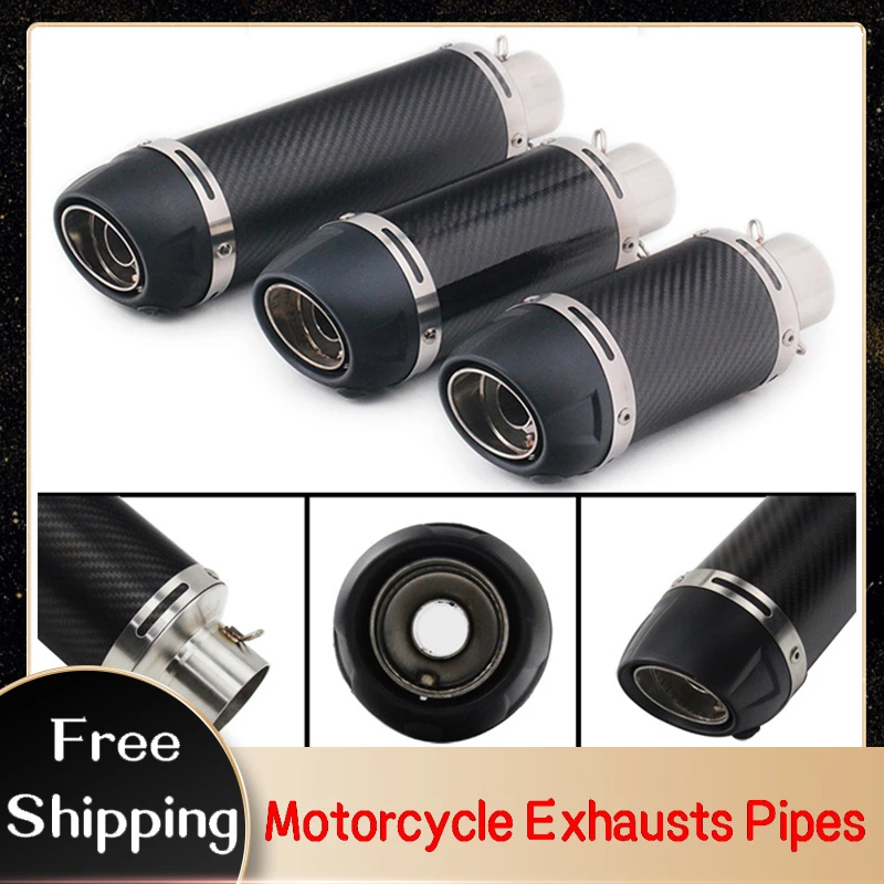 Universal 51mm Inlet Motorcycle Carbon Fiber Exhaust Muffler Pipe Glossy or Matte for 502C GSX250K8 Ninjai 250 FZ6N Z1000 ZX14R
Universal 51mm Inlet Motorcycle Carbon Fiber Exhaust Muffler Pipe Glossy or Matte for 502C GSX250K8 Ninjai 250 FZ6N Z1000 ZX14R