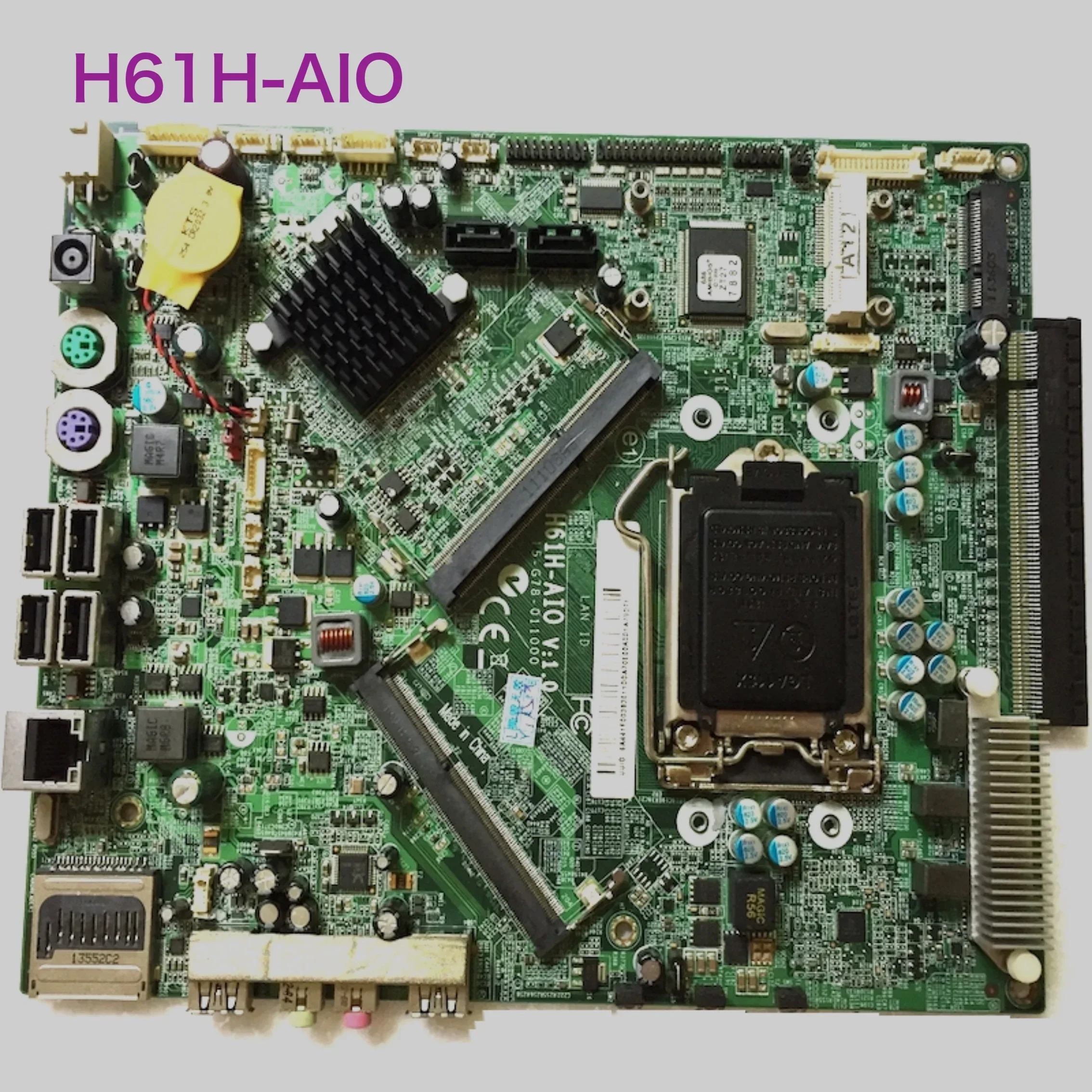 For ACER Z1620 Z3620 AIO H61H Motherboard H61H-AIO V:1.1A Mainboard 100% Tested OK Fully Work
For ACER Z1620 Z3620 AIO H61H Motherboard H61H-AIO V:1.1A Mainboard 100% Tested OK Fully Work