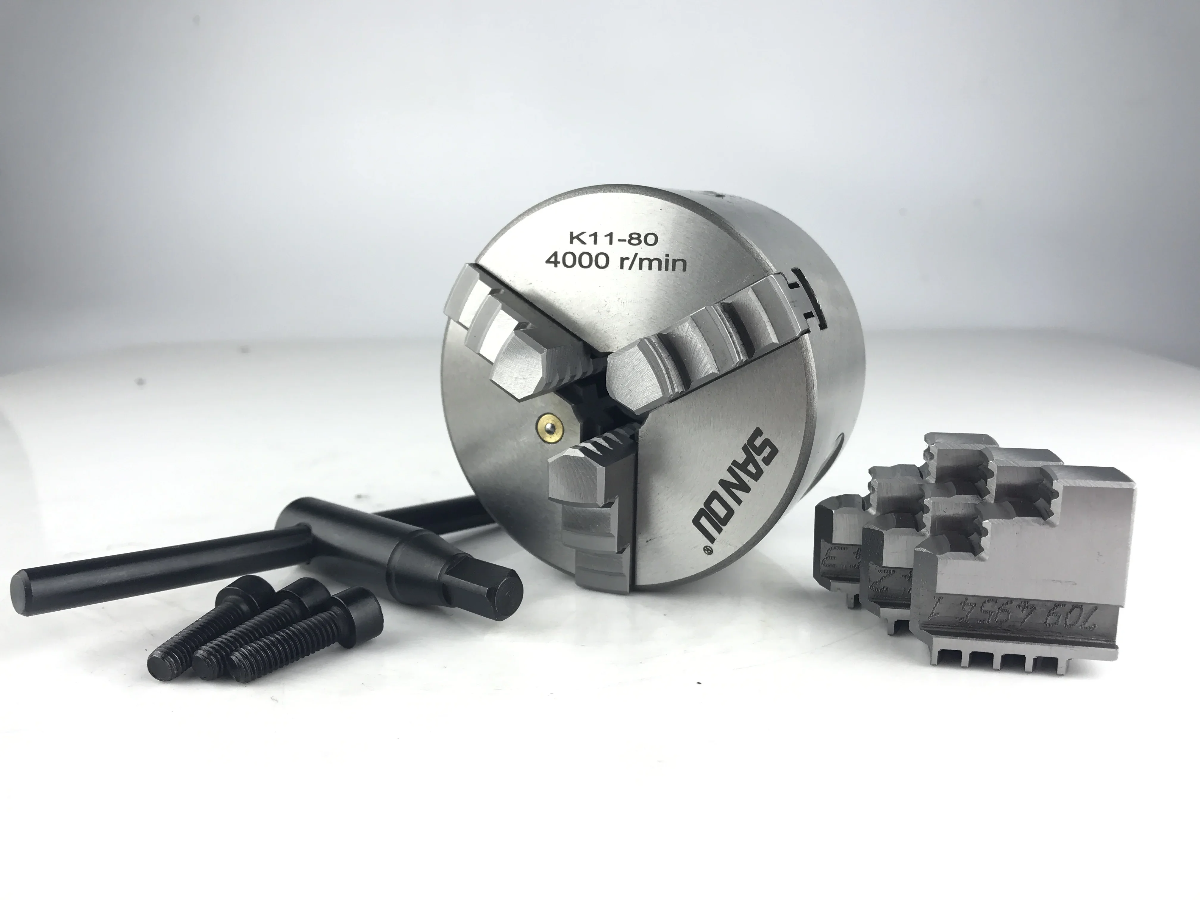San Ou 3-Jaw Self-Centering Steel Manual Chuck 80mm
San Ou 3-Jaw Self-Centering Steel Manual Chuck 80mm