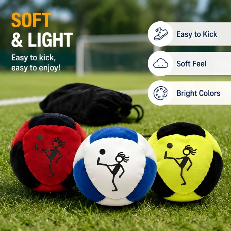 Soccer Juggling Footbag Set, 3 Pack 8 Panel Footbags, 10 Panel Design for Indoor Outdoor Touch Practice, Control and 24BD
Soccer Juggling Footbag Set, 3 Pack 8 Panel Footbags, 10 Panel Design for Indoor Outdoor Touch Practice, Control and 24BD