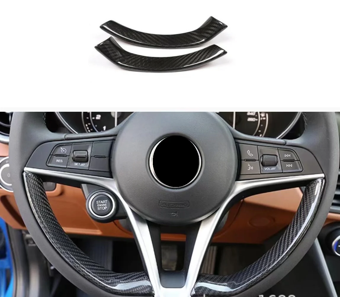 Real Dry Carbon Fiber Car Steering Wheel Cover Trim Fit For Alfa Romeo Giulia Stelvio 2017-2019
Real Dry Carbon Fiber Car Steering Wheel Cover Trim Fit For Alfa Romeo Giulia Stelvio 2017-2019