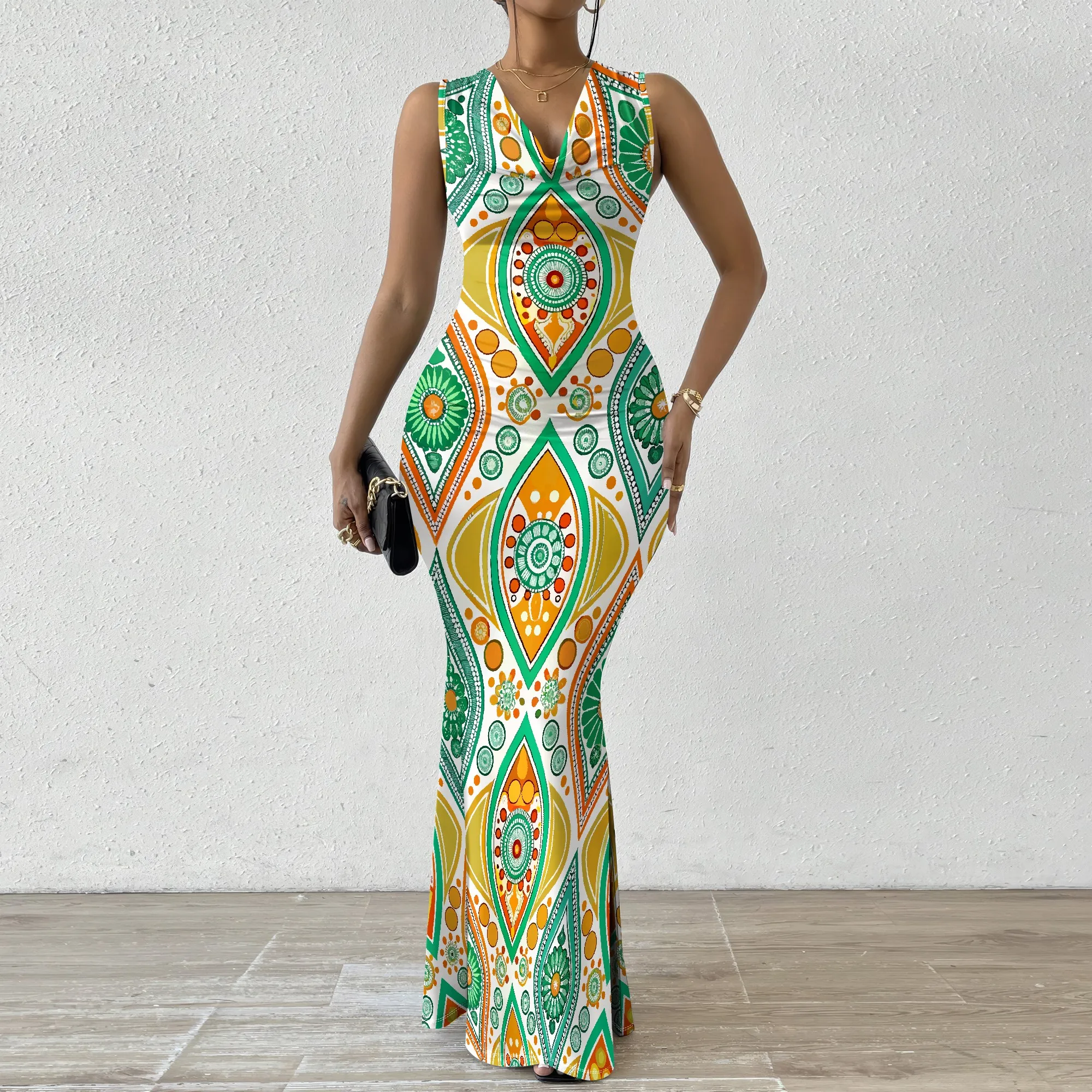 Psychedelic Print Bodycon Maxi Dress XS-2XL - Bold Summer Party Dress, Festivals, and Vibrant Night Out Fashion
Psychedelic Print Bodycon Maxi Dress XS-2XL - Bold Summer Party Dress, Festivals, and Vibrant Night Out Fashion