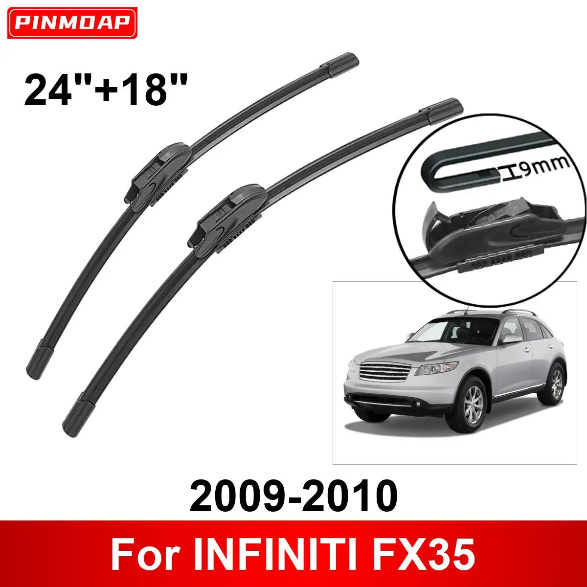 Car Wiper for INFINITI FX35 2009-2010 24" + 18" Front Rear Wiper Blades Brushes Cutter Accessories 2009 2010
Car Wiper for INFINITI FX35 2009-2010 24" + 18" Front Rear Wiper Blades Brushes Cutter Accessories 2009 2010