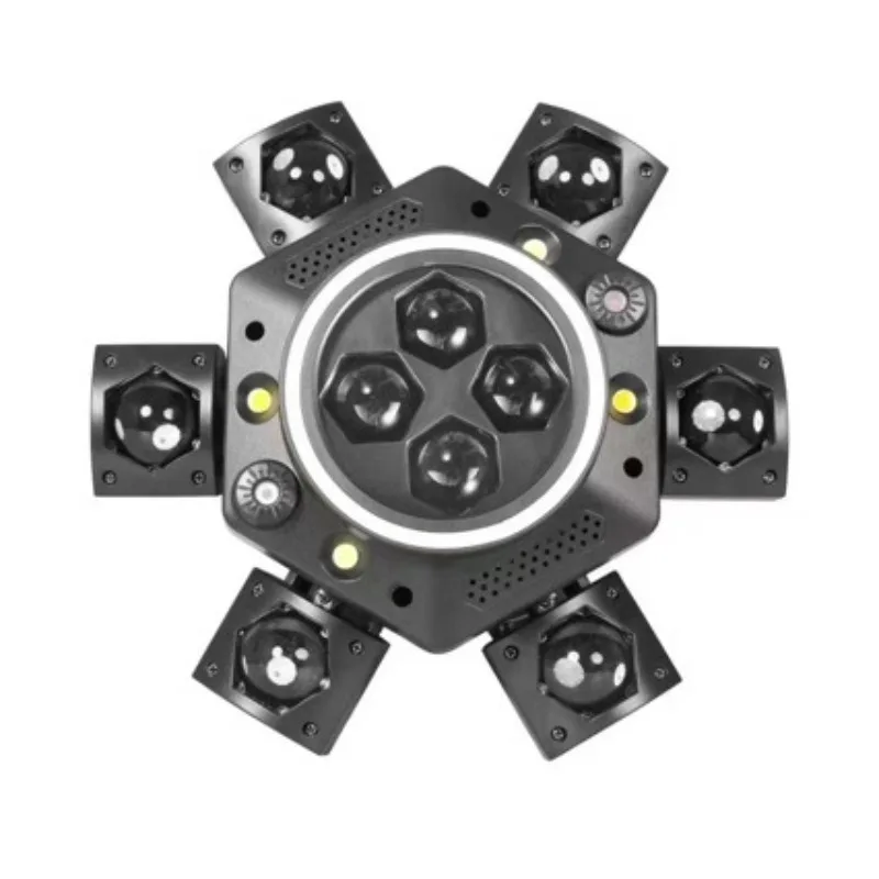 Six-arm little diamond bee eye light ktv bar ambient shaking head excitation beam
Six-arm little diamond bee eye light ktv bar ambient shaking head excitation beam