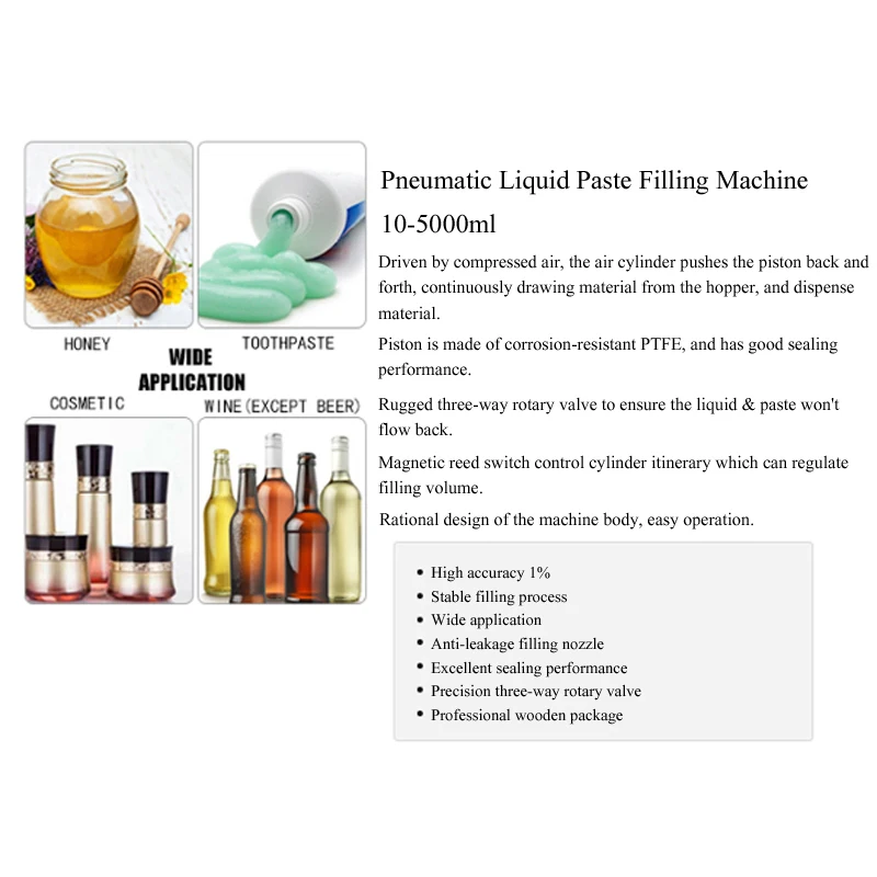 PBOBP Multi Functional Paste Filling Machine Water Sauce Cream Honey Liquid Paste Packaging Equipment Shampoo Juice Filler
PBOBP Multi Functional Paste Filling Machine Water Sauce Cream Honey Liquid Paste Packaging Equipment Shampoo Juice Filler