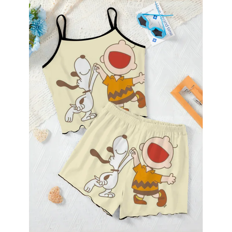 Slip Dress T-shirt Short Sets for Women 2 Pieces Snoopy Lettuce Trim Disney Women's Suit Two Piece Set Top Elegant Bottom Disney
Slip Dress T-shirt Short Sets for Women 2 Pieces Snoopy Lettuce Trim Disney Women's Suit Two Piece Set Top Elegant Bottom Disney