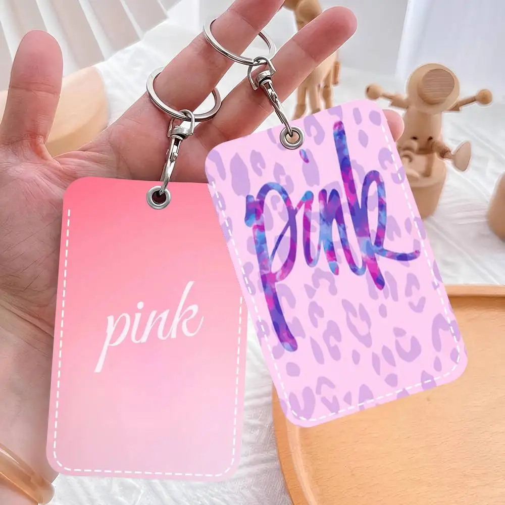 Pink Word Letters Personalised Leather Card Holder Keychain Fits Bank Subway Bus Cards
Pink Word Letters Personalised Leather Card Holder Keychain Fits Bank Subway Bus Cards