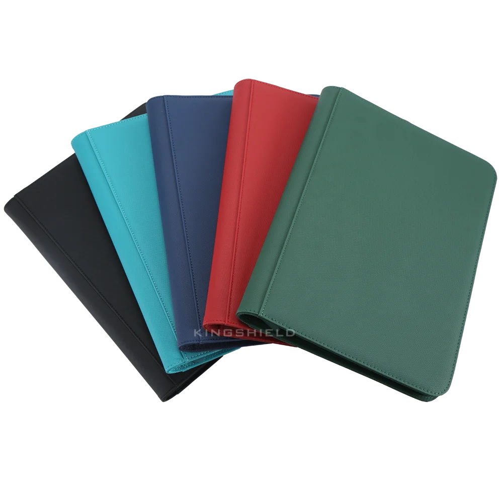 PU Leather 360 Pockets Cards Binder TCG Game Board Games Zipper Card Album With 9 Sealed Fixed Pockets Pages For PKM/FOW/YGO
PU Leather 360 Pockets Cards Binder TCG Game Board Games Zipper Card Album With 9 Sealed Fixed Pockets Pages For PKM/FOW/YGO