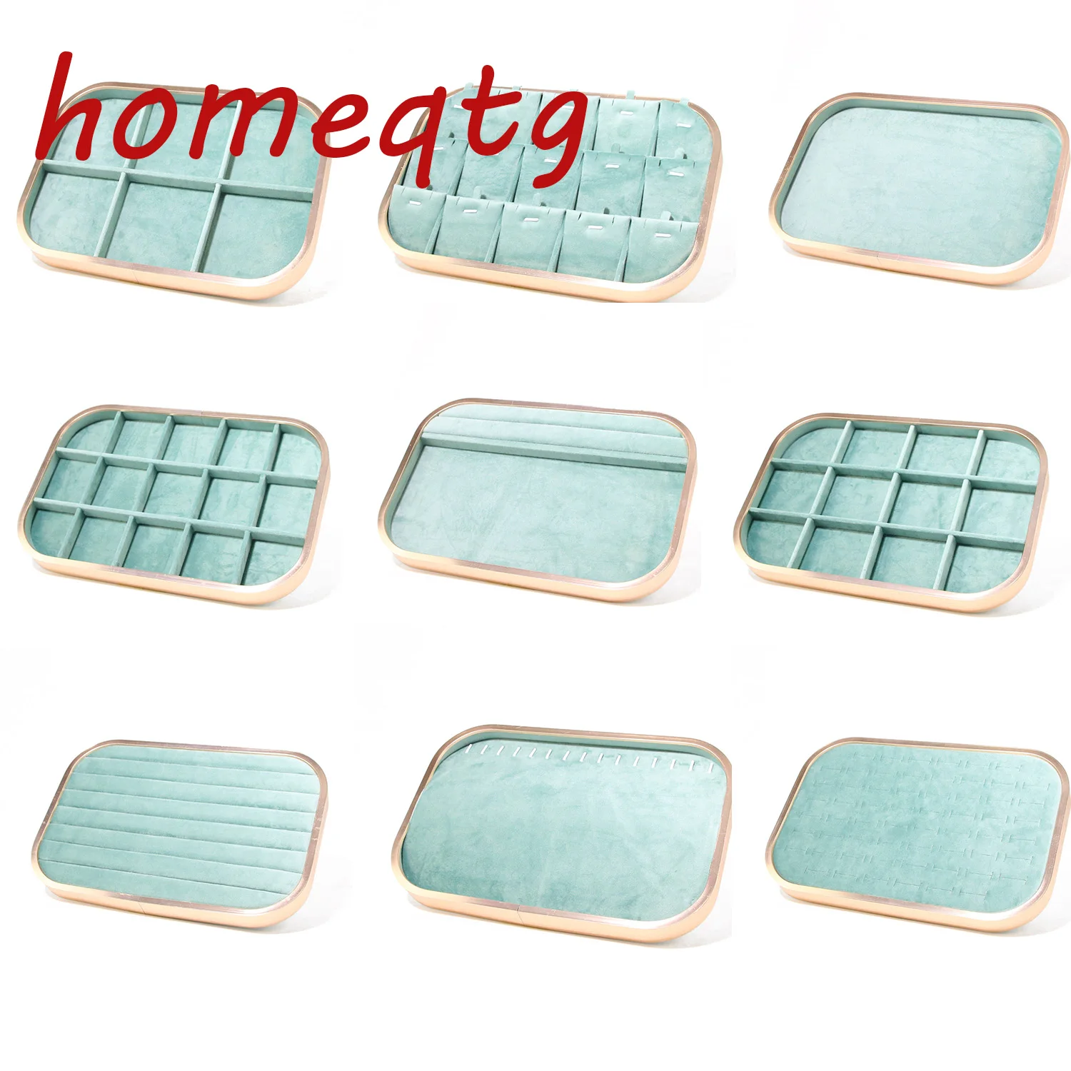 Light Green Metal Velvet Jewelry Display Tray Pendant Watch Necklace Bracelet Earring Organizer Holder for selling store gift
Light Green Metal Velvet Jewelry Display Tray Pendant Watch Necklace Bracelet Earring Organizer Holder for selling store gift