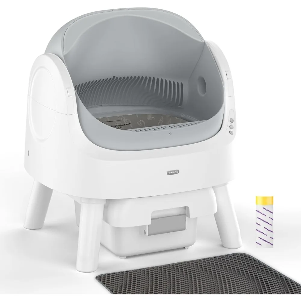 Self Cleaning Cat Litter Box, Automatic Cat Litter Box for Multiple Cats, Integrated Safety Protection with Open-Top Design
Self Cleaning Cat Litter Box, Automatic Cat Litter Box for Multiple Cats, Integrated Safety Protection with Open-Top Design