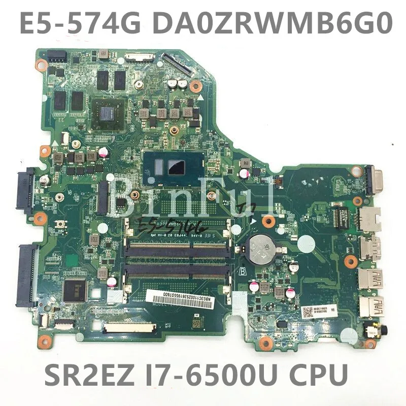 High Quality Mainboard For Acer Aspire E5-574G Laptop Motherboard DA0ZRWMB6G0 With SR2EZ I7-6500U CPU 100% Full Working Well
High Quality Mainboard For Acer Aspire E5-574G Laptop Motherboard DA0ZRWMB6G0 With SR2EZ I7-6500U CPU 100% Full Working Well