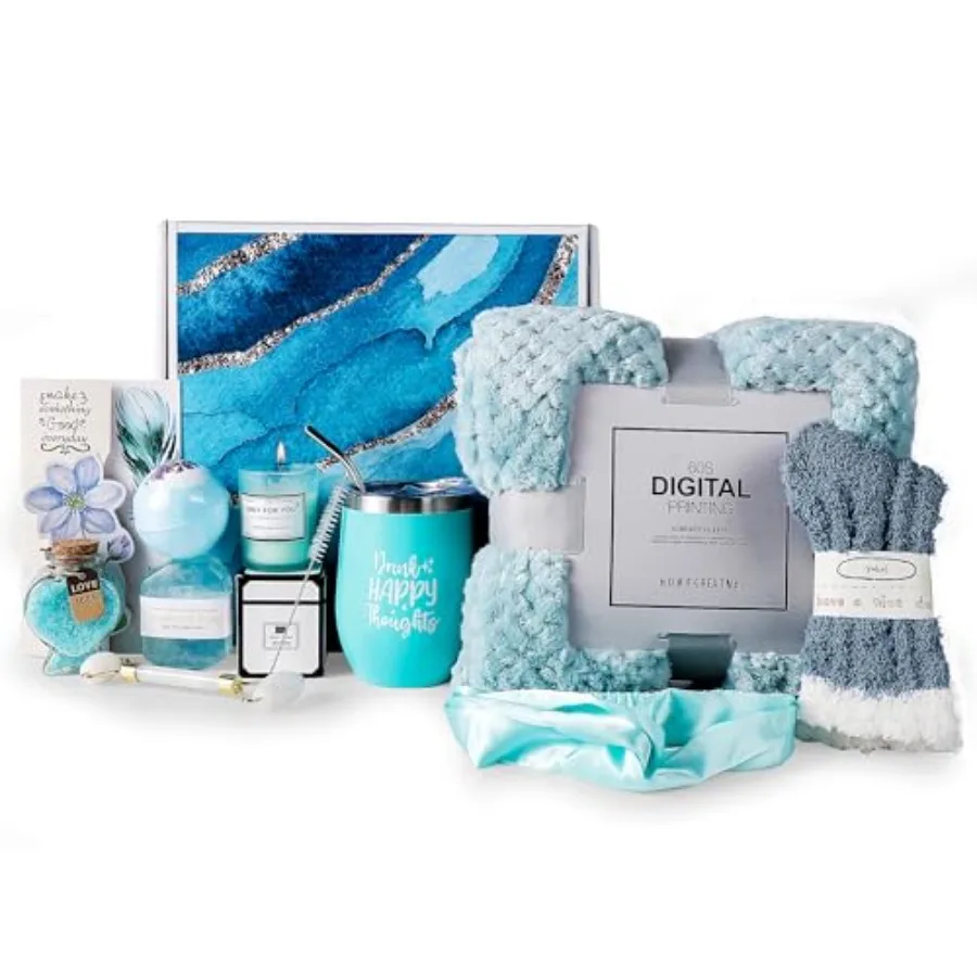 Birthday Gifts For Women Self Care Gifts For Women - Jade Roller 10 in 1 Spa Basket Care Package Get Well Soon Gifts w/ Plush B
Birthday Gifts For Women Self Care Gifts For Women - Jade Roller 10 in 1 Spa Basket Care Package Get Well Soon Gifts w/ Plush B