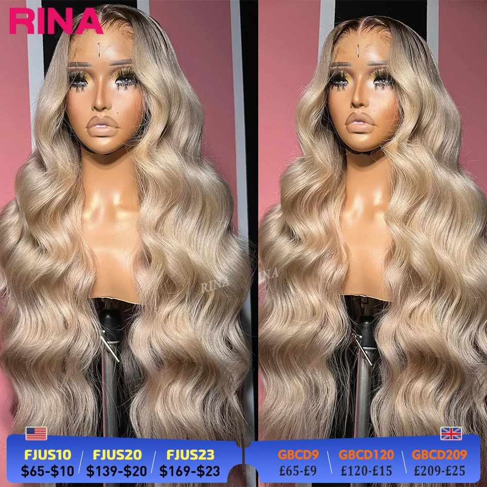 13x6 Ombre Blonde With Root Colored Lace Front Wigs For Women Human Hair Body Wave Ombre Ash Blonde Lace Frontal Wig
13x6 Ombre Blonde With Root Colored Lace Front Wigs For Women Human Hair Body Wave Ombre Ash Blonde Lace Frontal Wig