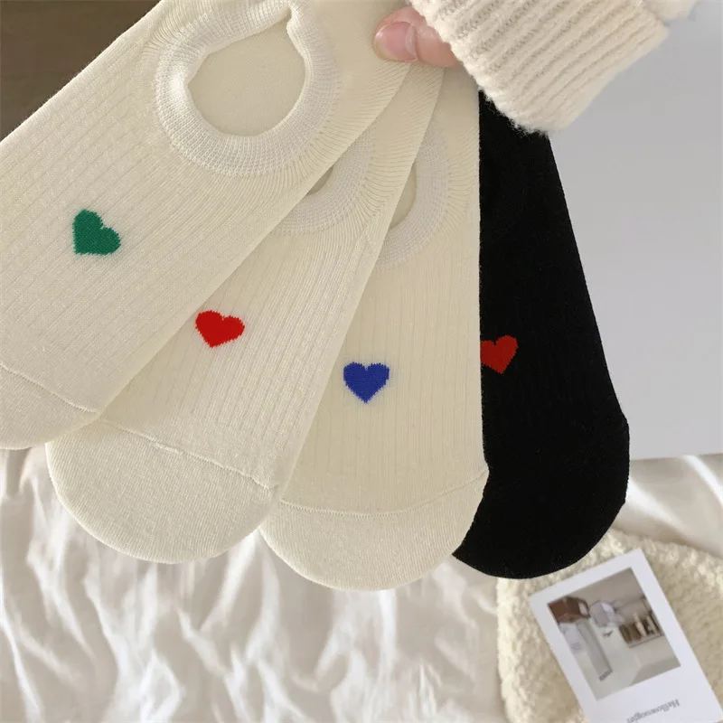 Spring Summer Cotton Low Cut Socks Women Love Heart Print Socks Girls Gift Female Ladies Sox Korean Style cute Kawaii Calcetines
Spring Summer Cotton Low Cut Socks Women Love Heart Print Socks Girls Gift Female Ladies Sox Korean Style cute Kawaii Calcetines